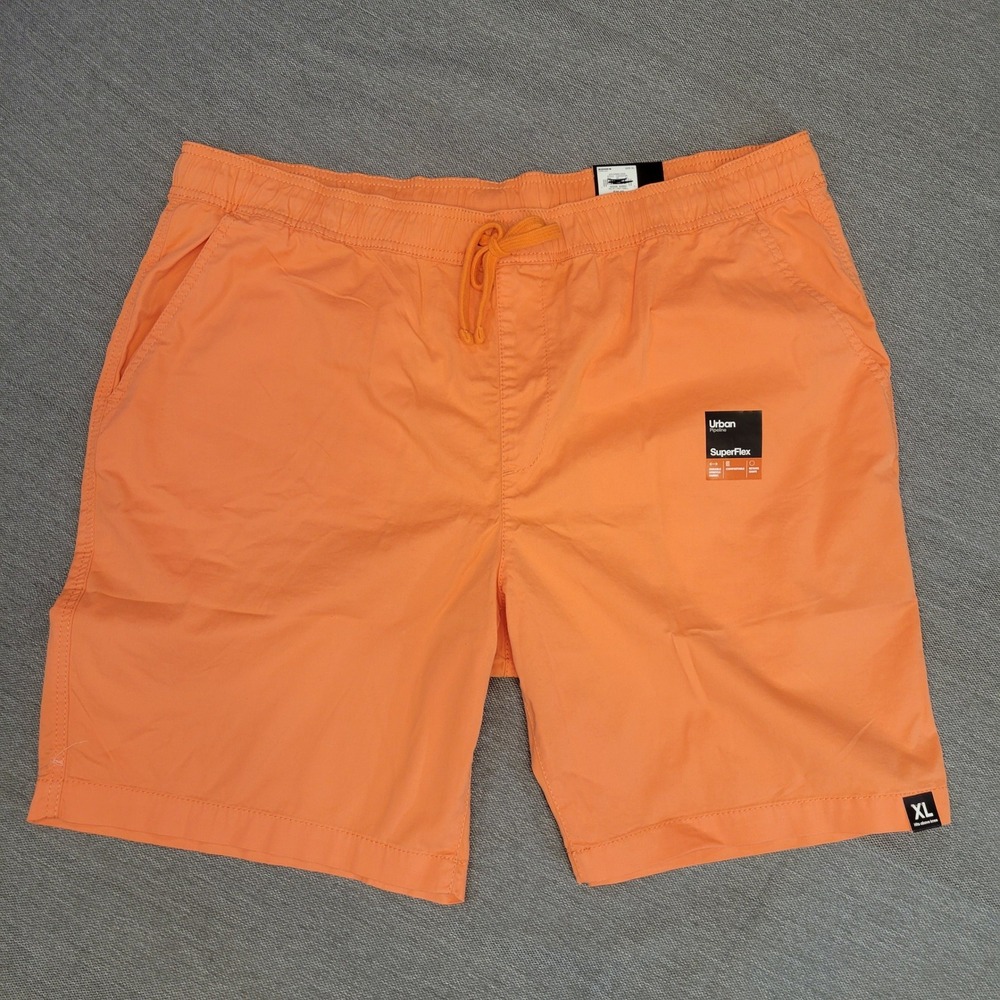 Urban Pipeline SuperFlex Men XL Orange Elastic Drawstring Shorts *Possible Flaw*